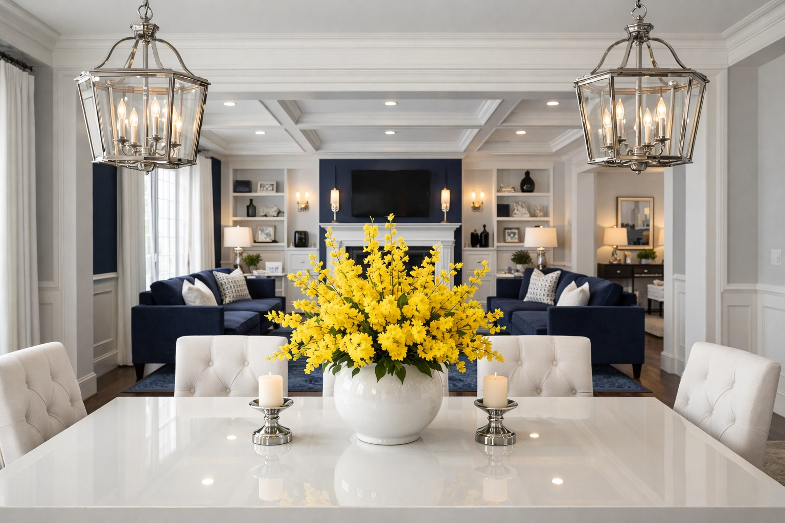 Sparkling clean luxury home interior in Lancaster MA after a professional deep cleaning service.