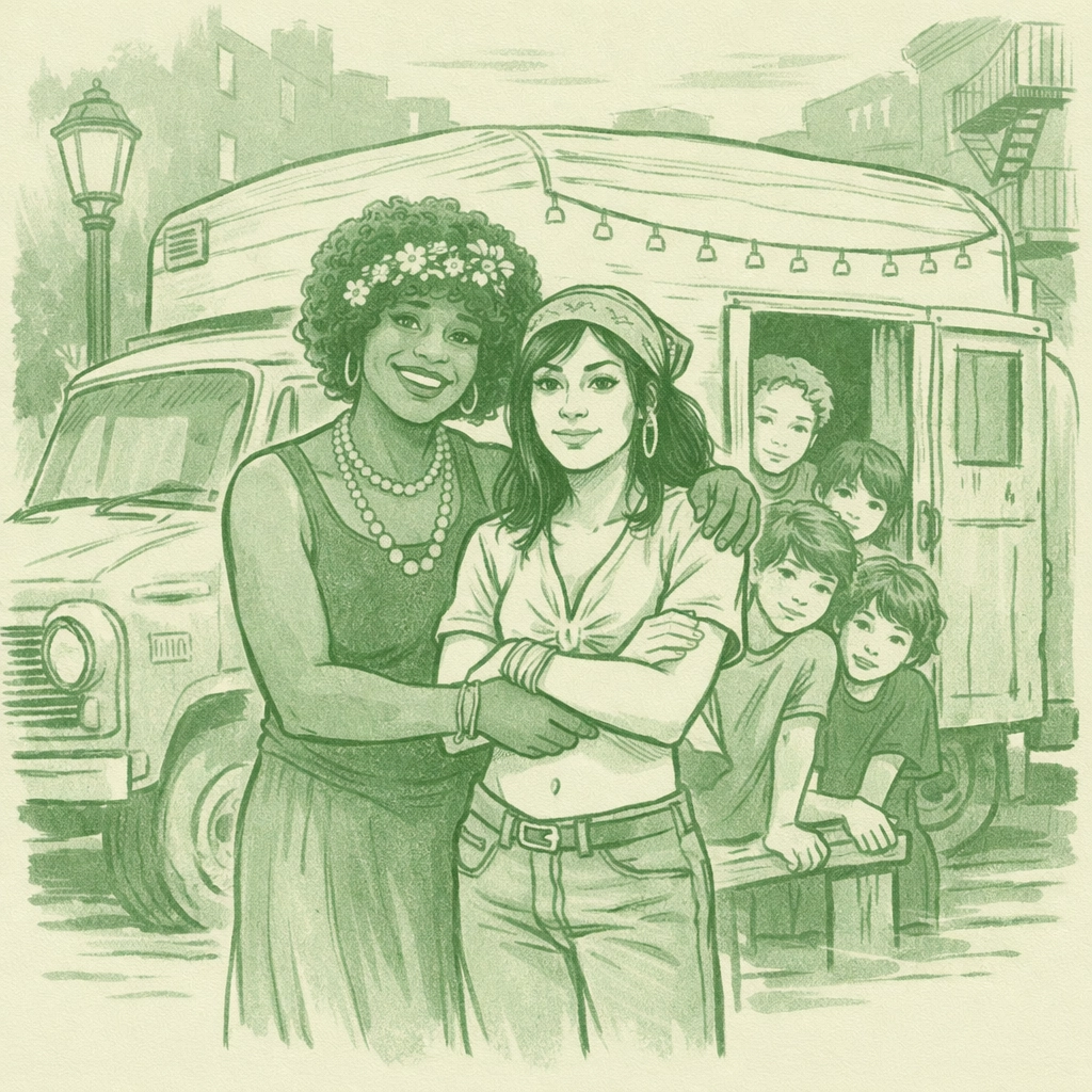 Marsha P. Johnson and Sylvia Rivera at STAR House providing shelter for homeless transgender youth