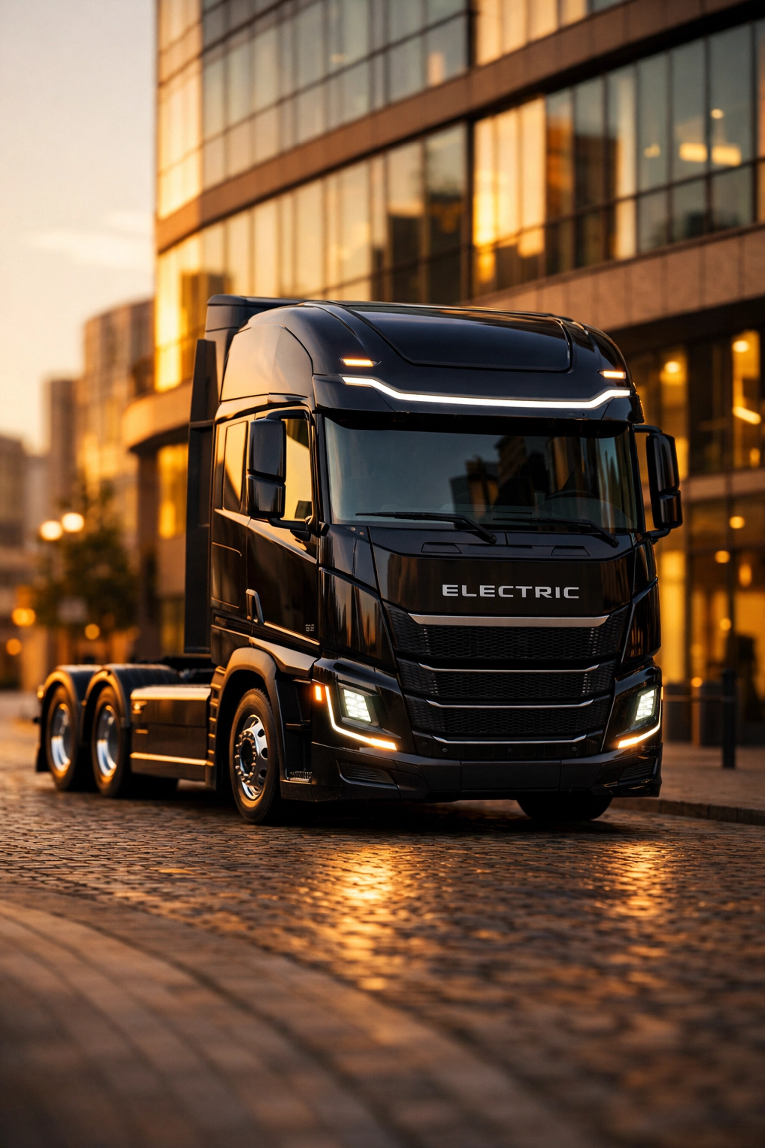 A heavy-duty commercial truck ready for use, qualifying for 100% bonus depreciation as a business asset.