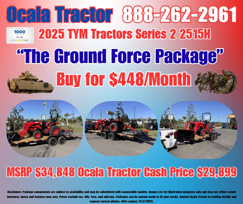 Ground Force Package for 2025 TYM Tractors Series 2 2515H