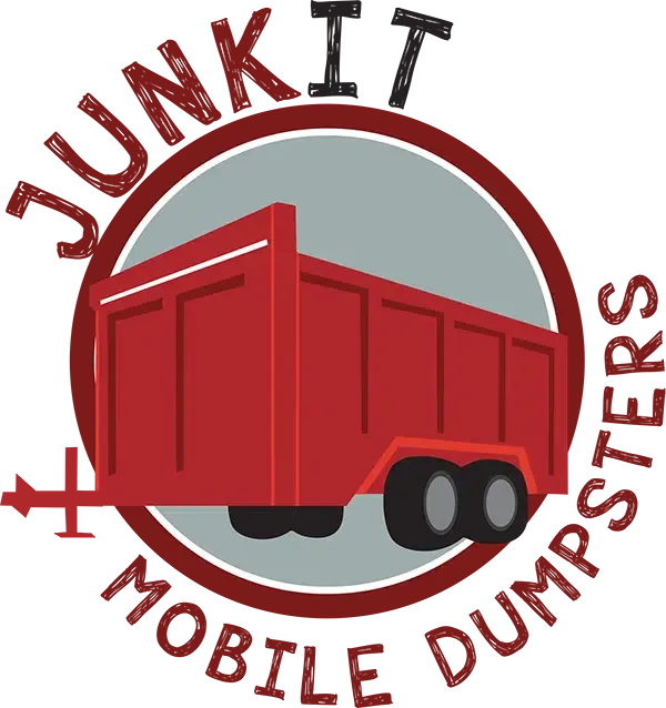 Red Mobile Dumpster Trailer