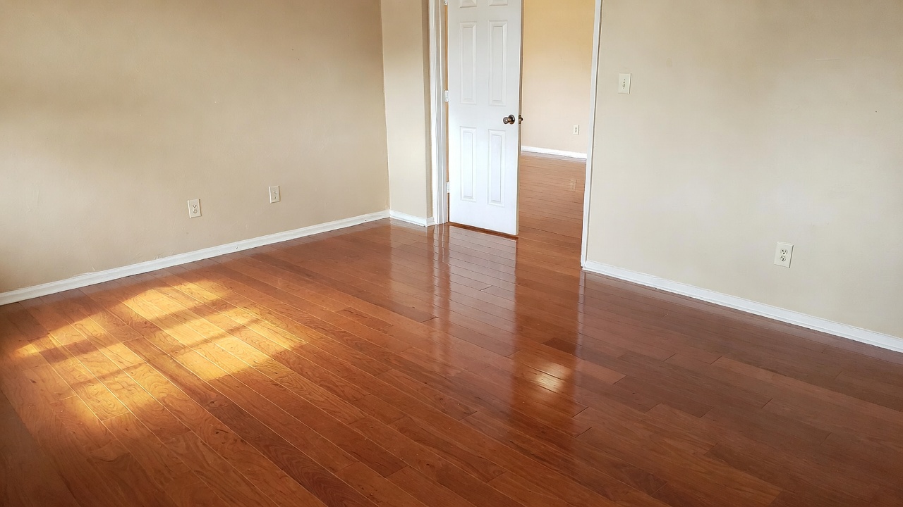 Newly Installed Hardwood Flooring Room