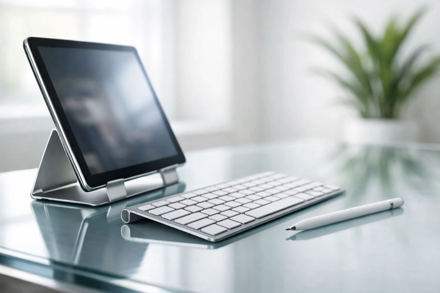 Professional tax software on a tablet for remote service bureau management.