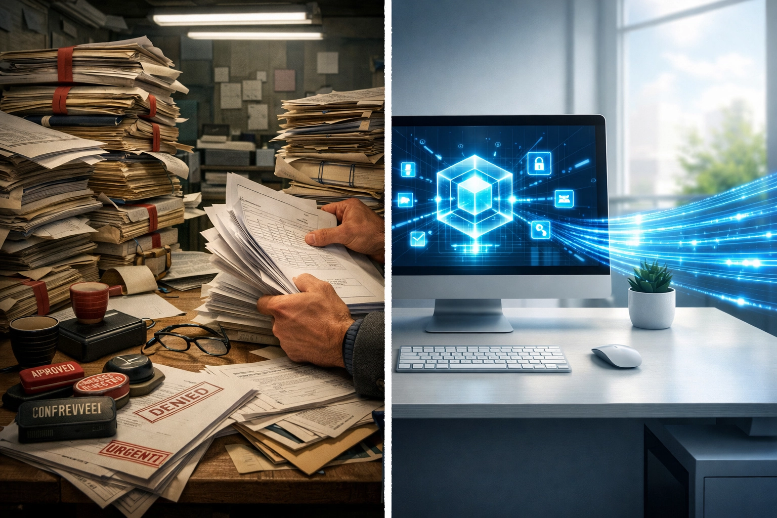 CLARITY Act regulatory transformation: old compliance paperwork vs streamlined blockchain processing