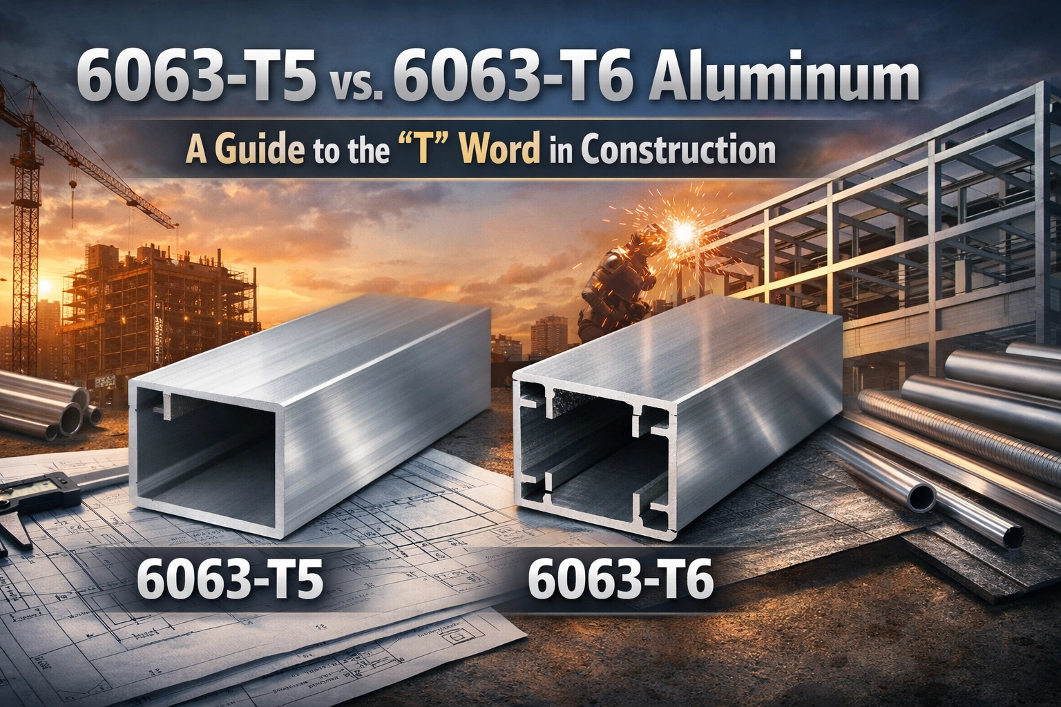 [HERO] 6063-T5 vs. 6063-T6 Aluminum: A Guide to the "T" Word in Construction