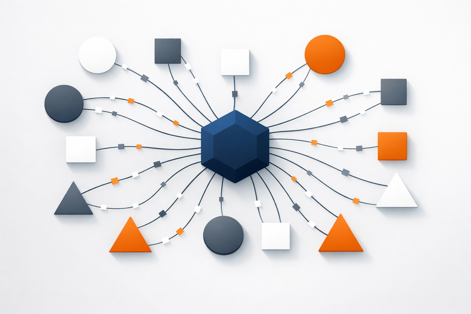 Custom software integration hub connecting multiple business systems seamlessly