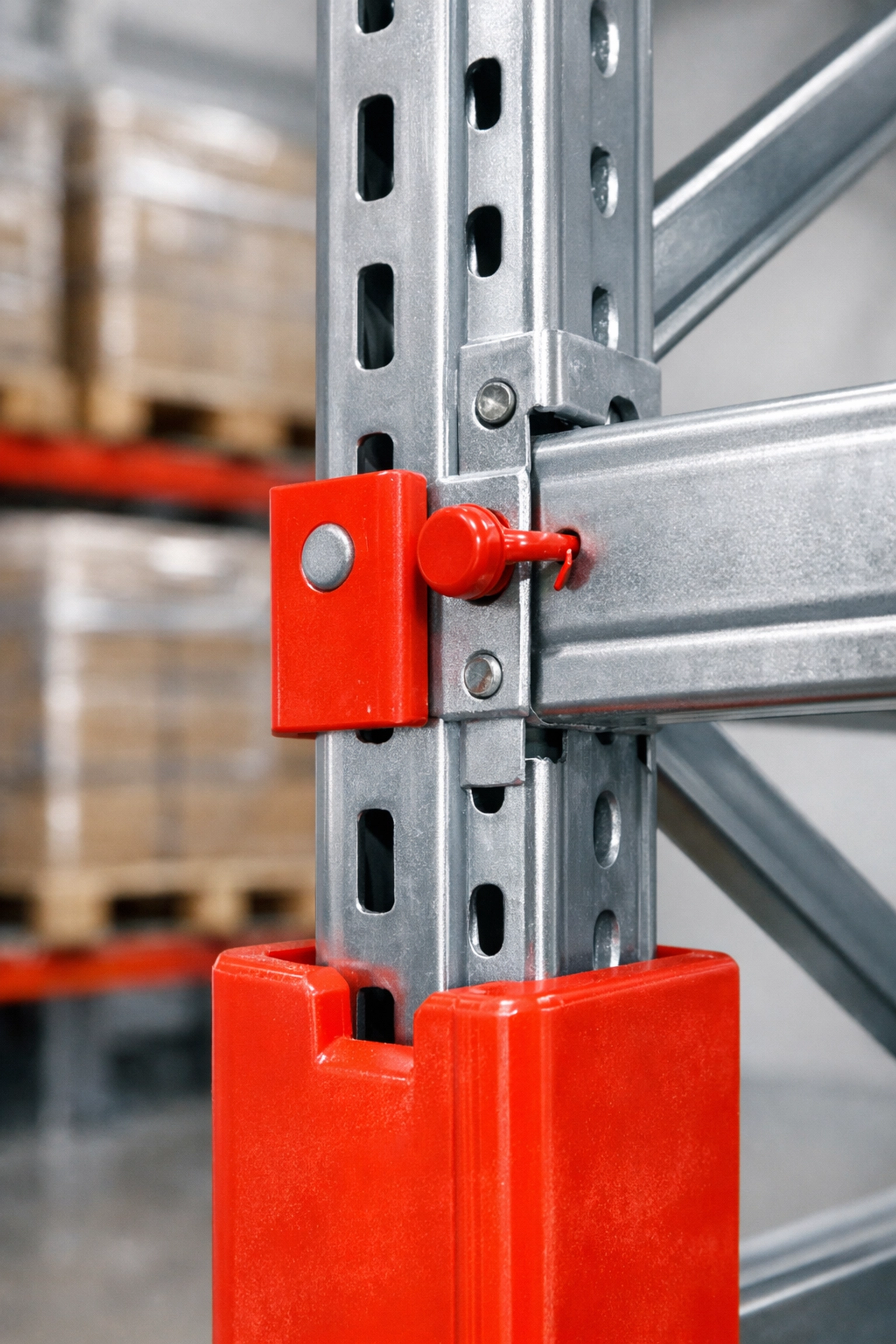Secure industrial pallet racking for business storage solutions in Hertford.