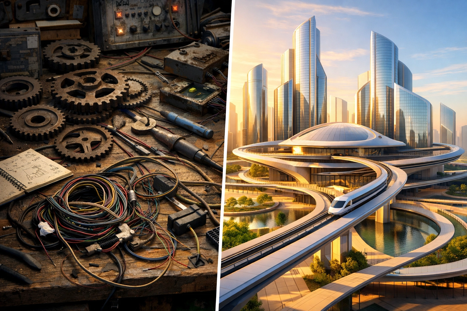 Comparison between inefficient legacy payment systems and the seamless, integrated Larecoin Web3 payment ecosystem.
