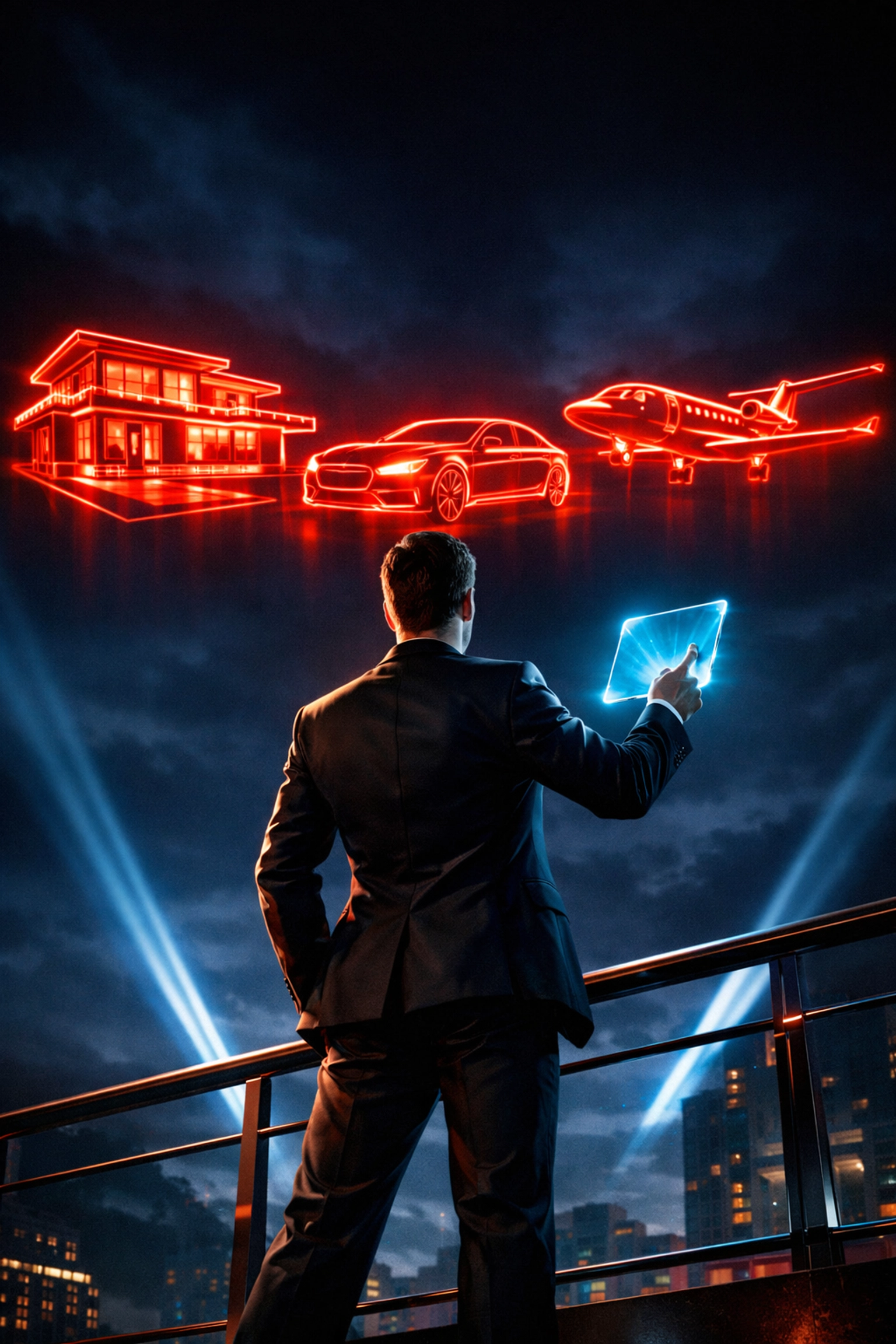 Professional exercising control over luxury assets using private trustee training principles.