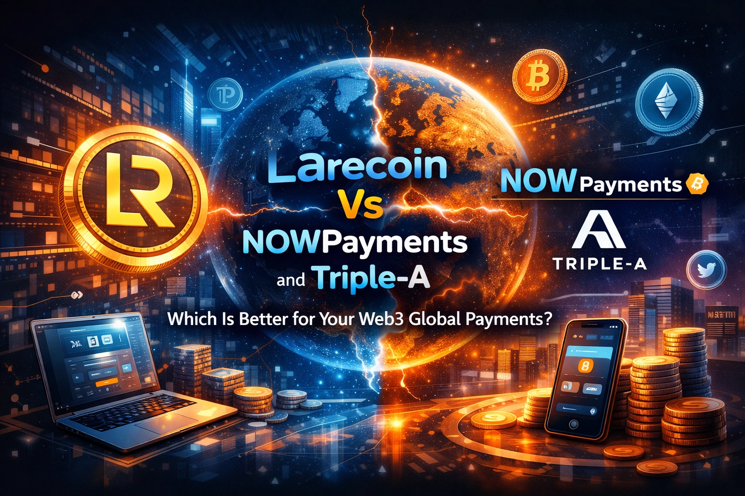 [HERO] Larecoin Vs NOWPayments and Triple-A: Which Is Better for Your Web3 Global Payments?