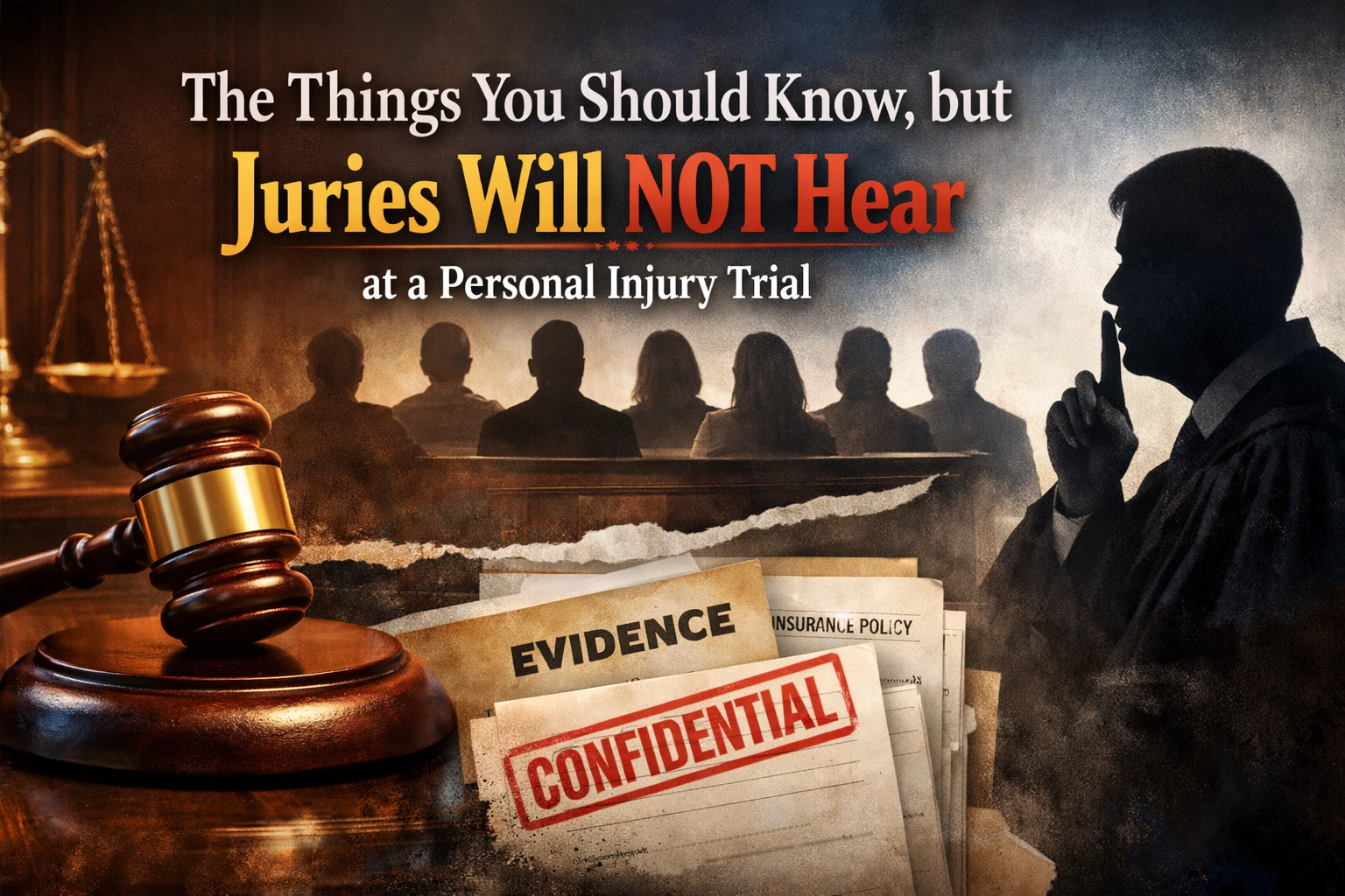 The Things You Should Know, but Juries Will NOT Hear at a Personal Injury Trial