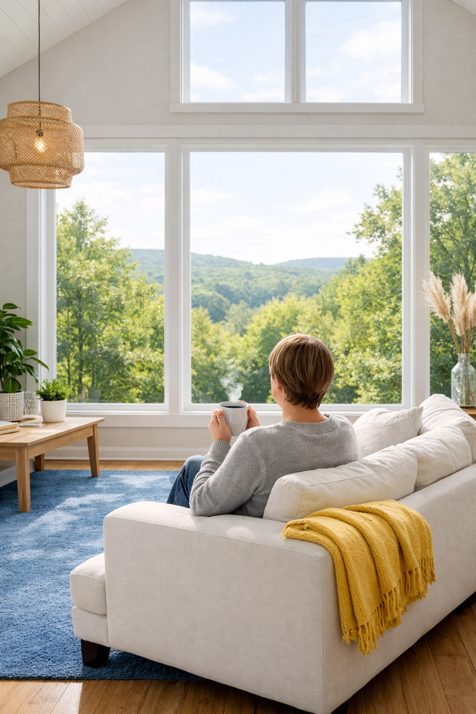 A stress-free resident enjoys a clean Groton home after professional move-in services.