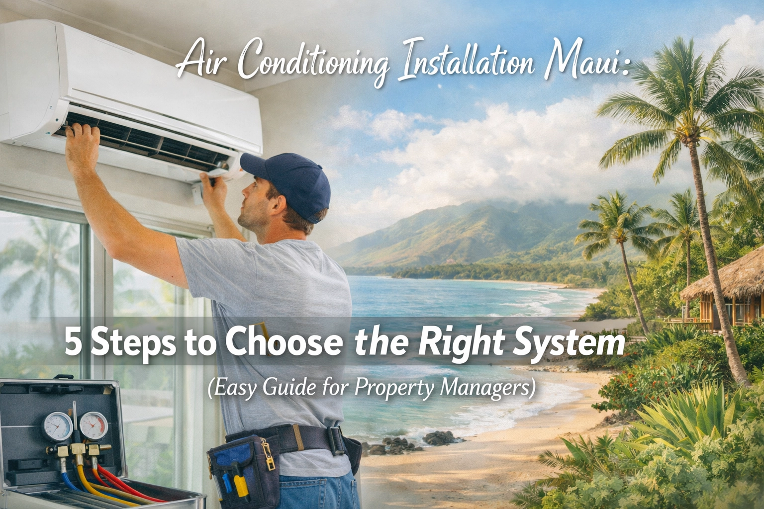 [HERO] Air Conditioning Installation Maui: 5 Steps to Choose the Right System (Easy Guide for Property Managers)
