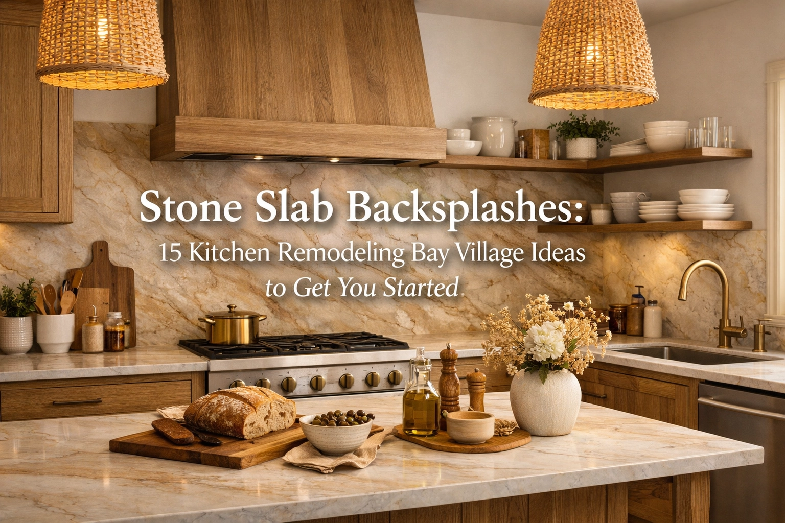 [HERO] Stone Slab Backsplashes: 15 Kitchen Remodeling Bay Village Ideas to Get You Started