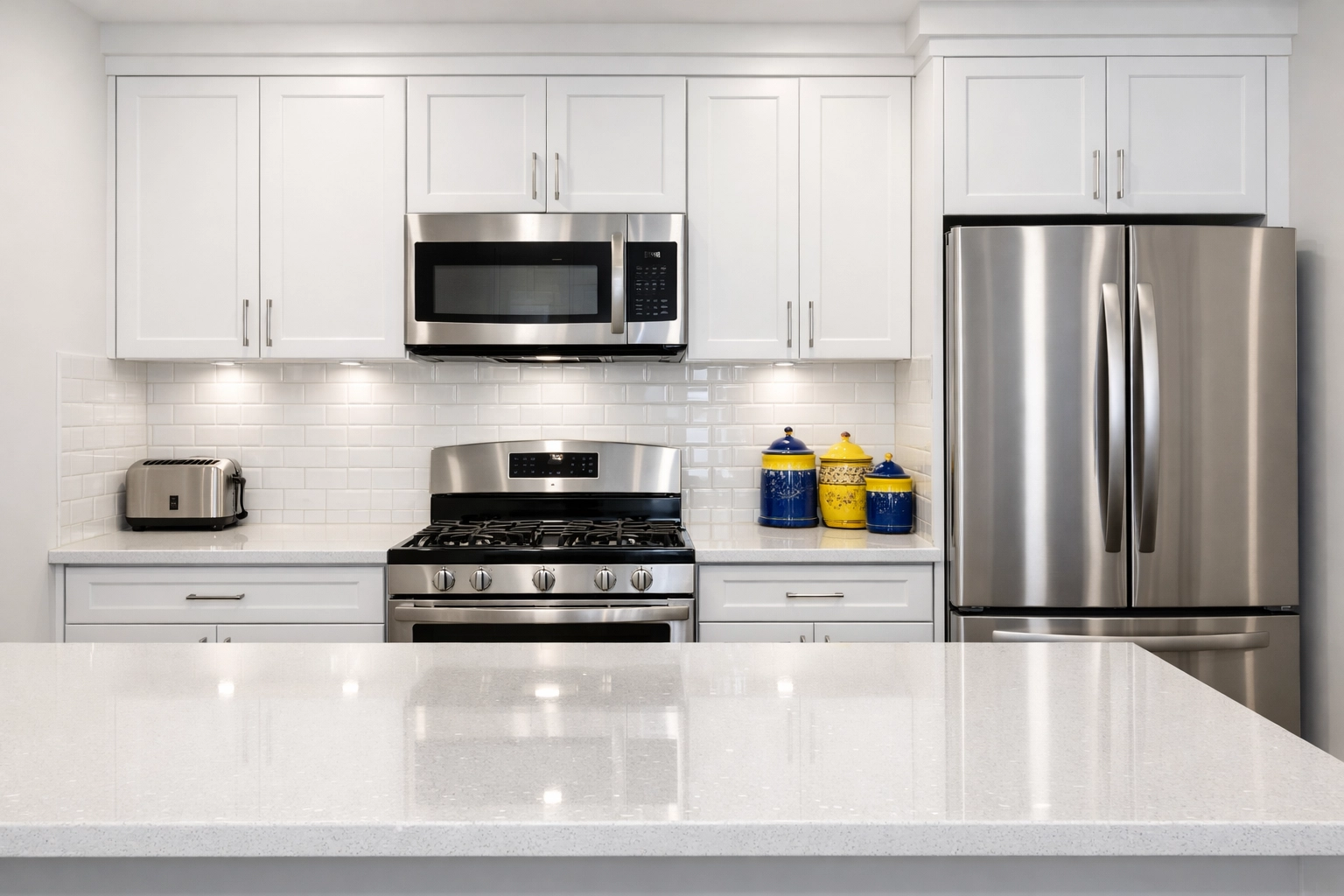 Show-ready luxury kitchen in a Worcester apartment after a thorough move-out cleaning Worcester.