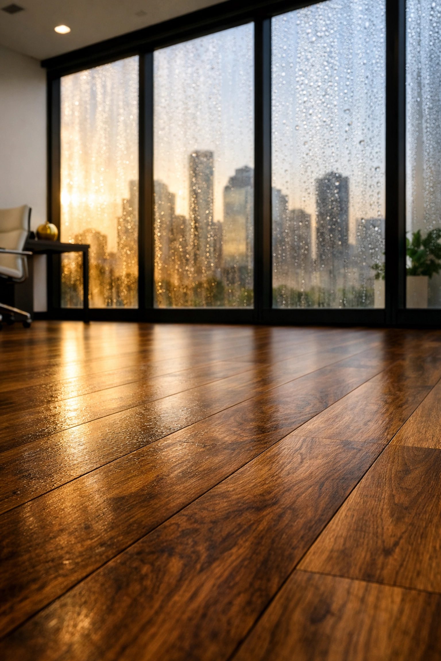 Houston commercial office with LVT flooring demonstrating moisture resistance in humid climate