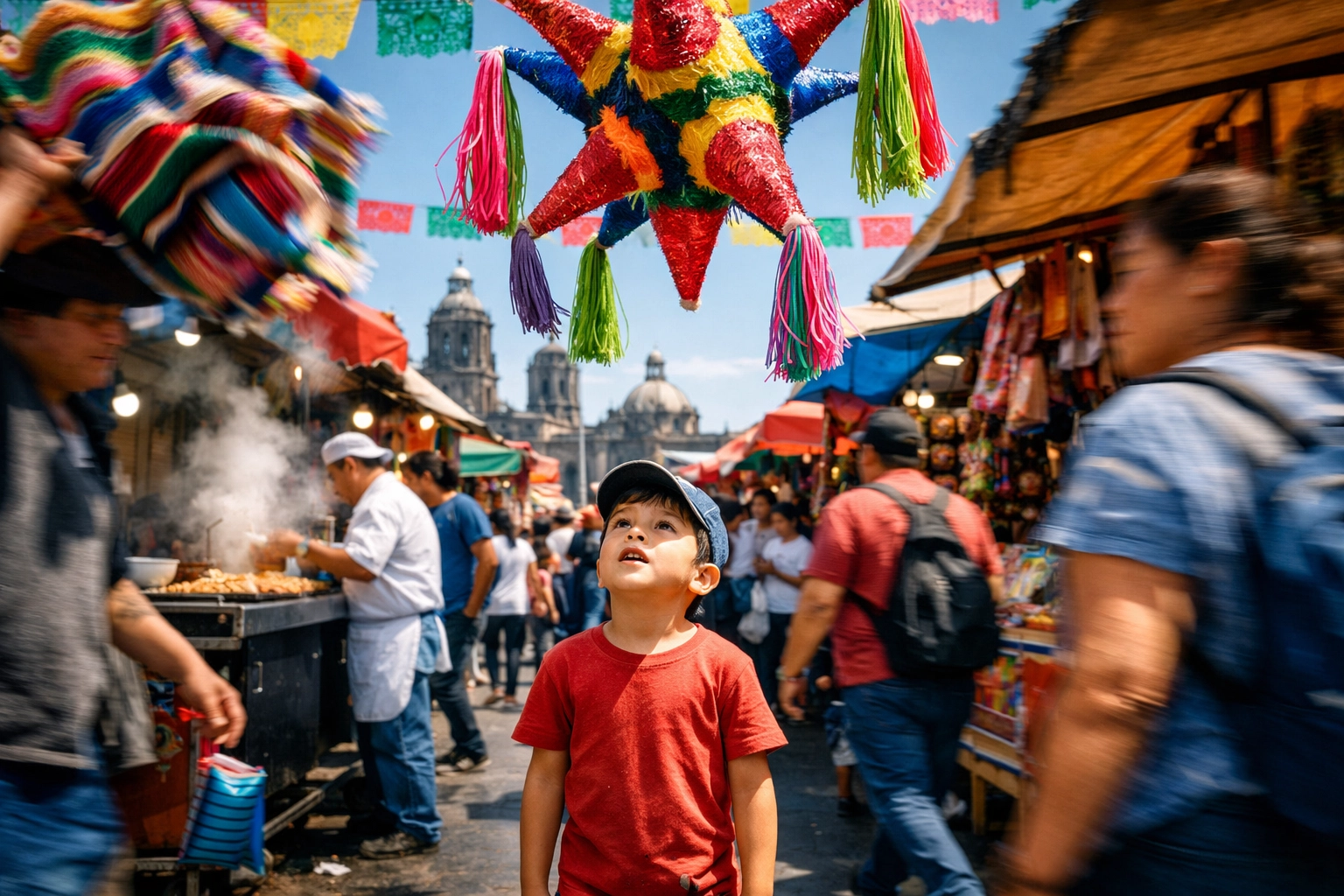 The Ultimate Guide to Authentic Candid Photography: Everything You Need to Succeed 3 Authentic candid shot of a vibrant Mexico City market, one of the best photography locations.