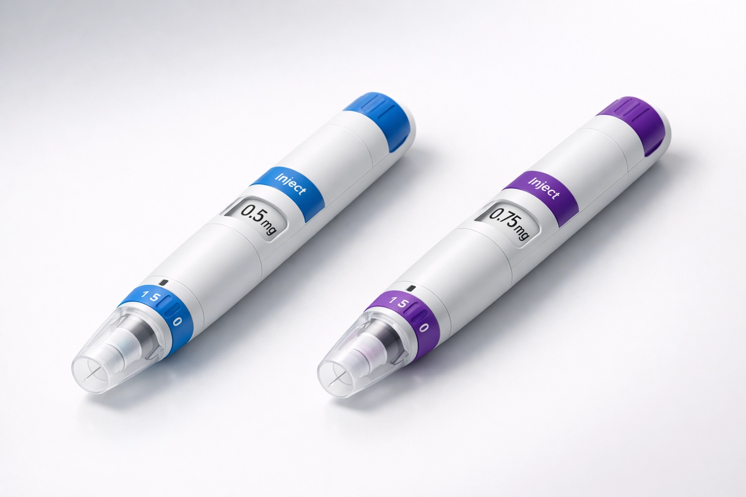 Wegovy and Zepbound injection pens side by side for weight loss medication comparison