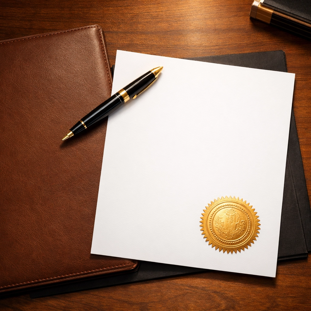 Official legal files and finalized documents prepared by an adoption lawyer Fredericksburg VA.