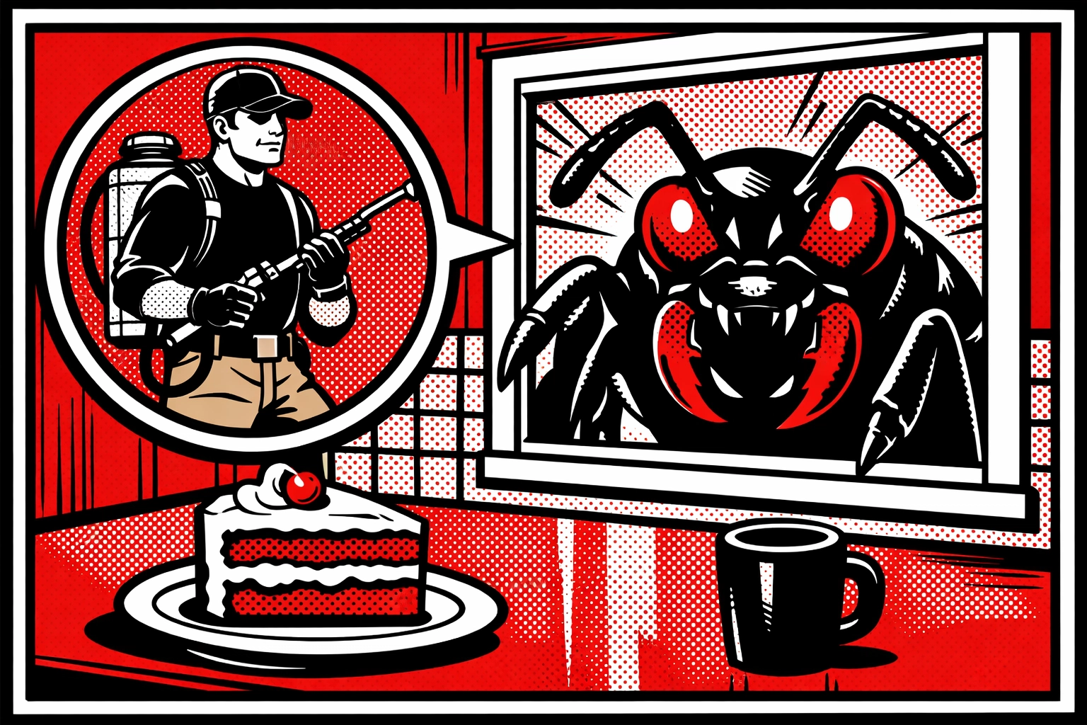 Professional ant control technician in Jasper protecting a kitchen from a household ant invasion.