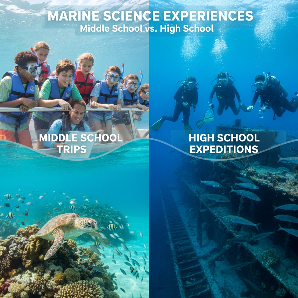 Middle School Science Trips vs. High School Expeditions: Which Marine Science Experience Is Right for Your Students?