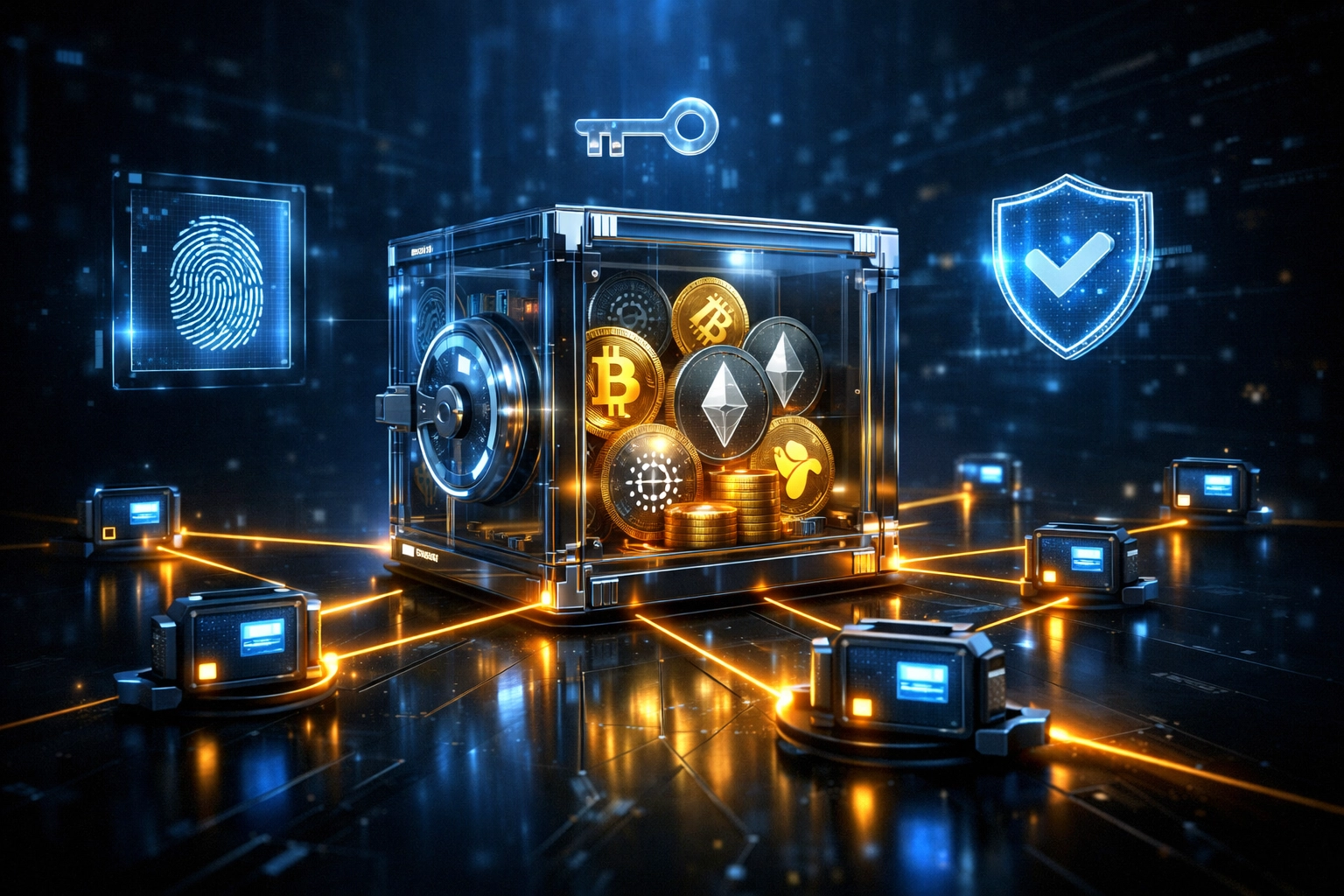 Self-custody cryptocurrency wallet with master and sub-wallet security architecture