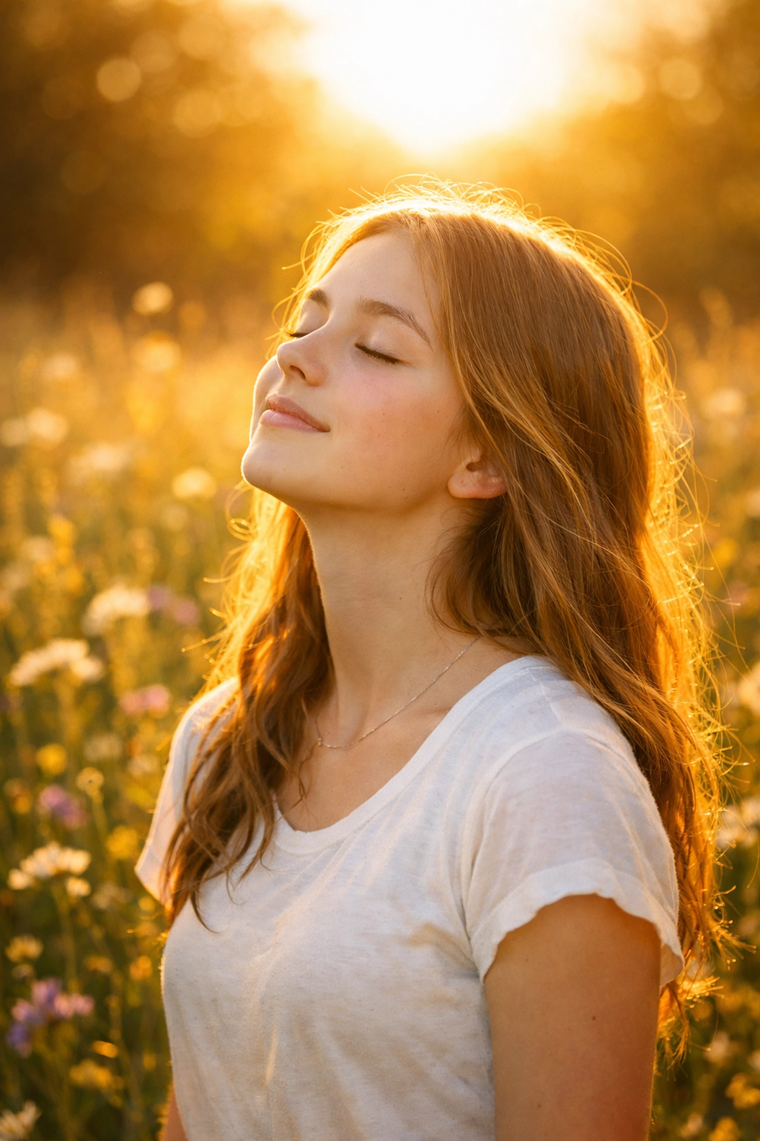 Resilient teenage girl exhaling during residential treatment for teen anxiety and depression.