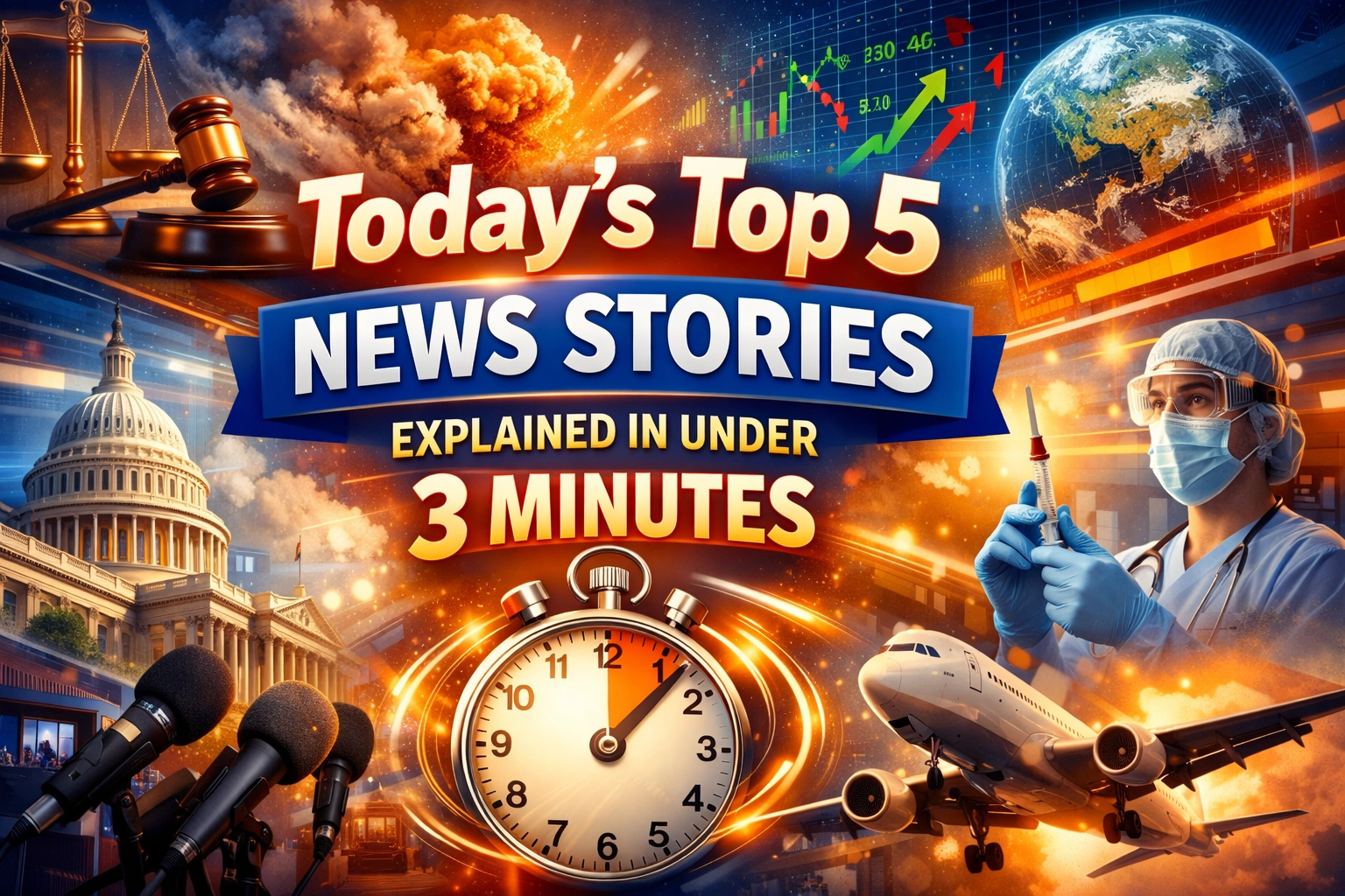[HERO] Today’s Top 5 News Stories Explained in Under 3 Minutes