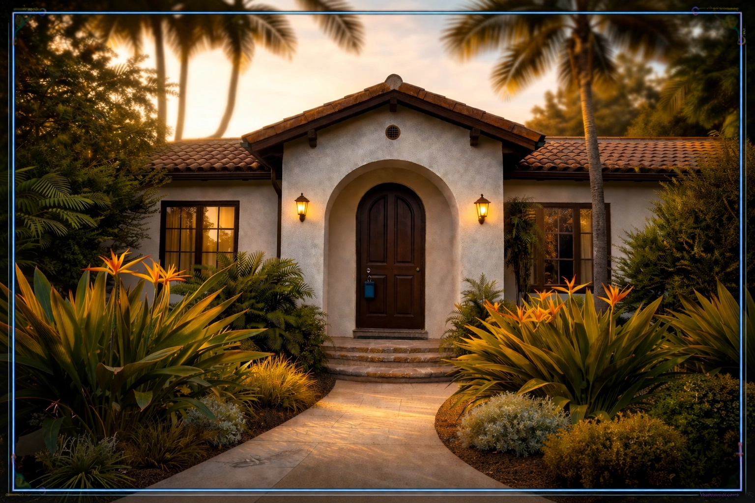 Vacant Spanish-style Los Angeles home with lockbox, ready for secure inherited property sale or probate process. Vacant Spanish-style Los Angeles home with lockbox, ready for secure inherited property sale or probate process.