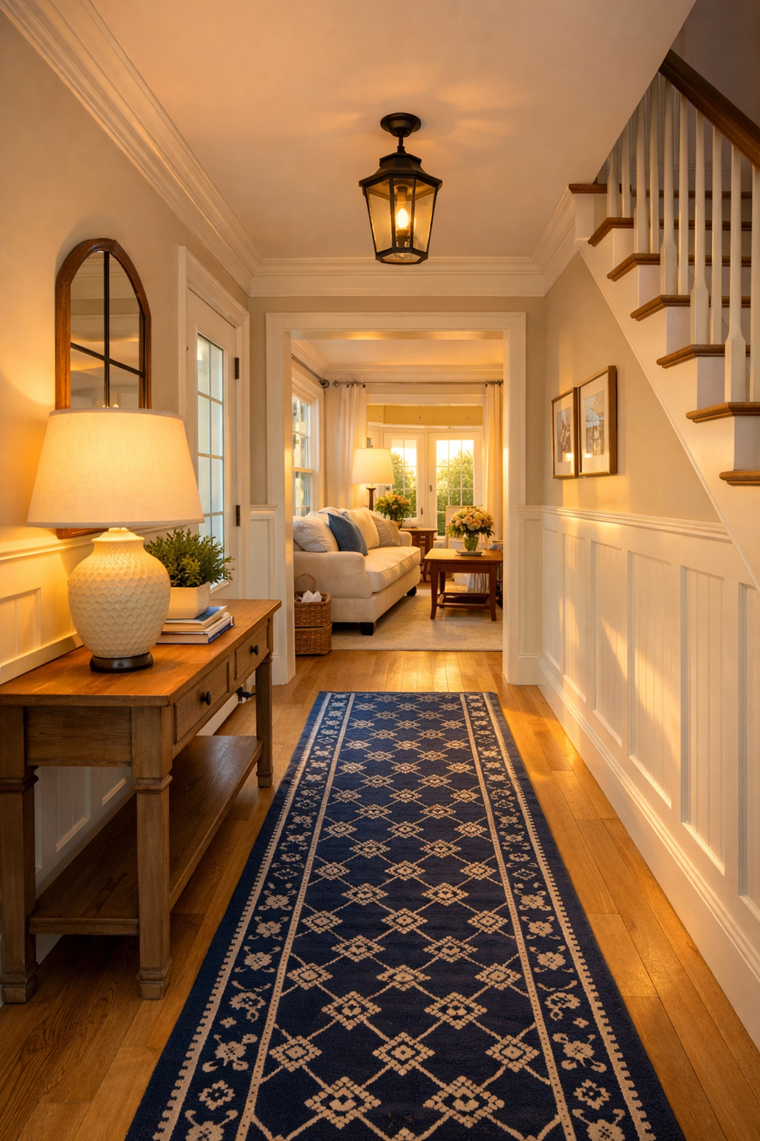 Inviting entryway of a home in Dennis, MA after professional residential cleaning services.
