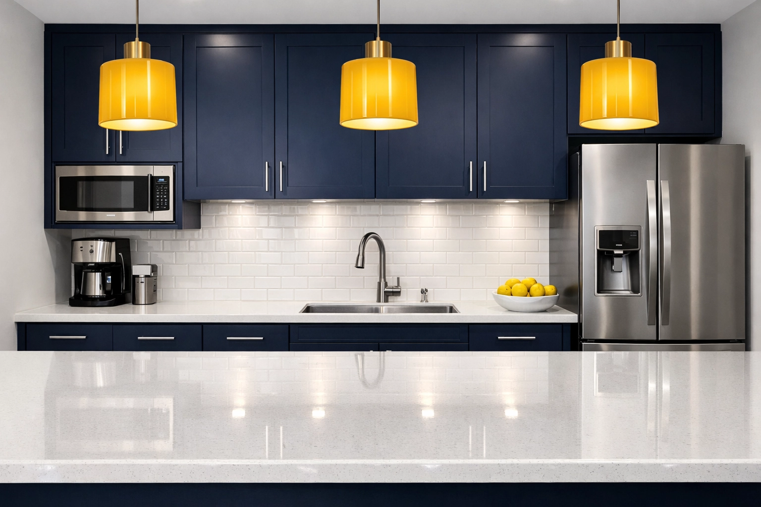 Spotless corporate kitchenette in Westford maintained by professional commercial cleaning services.