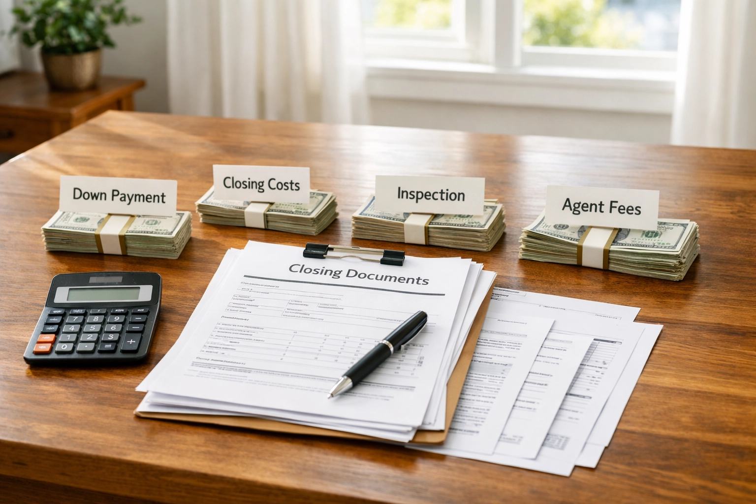 Home buying budget breakdown showing closing costs and Nashville real estate expenses