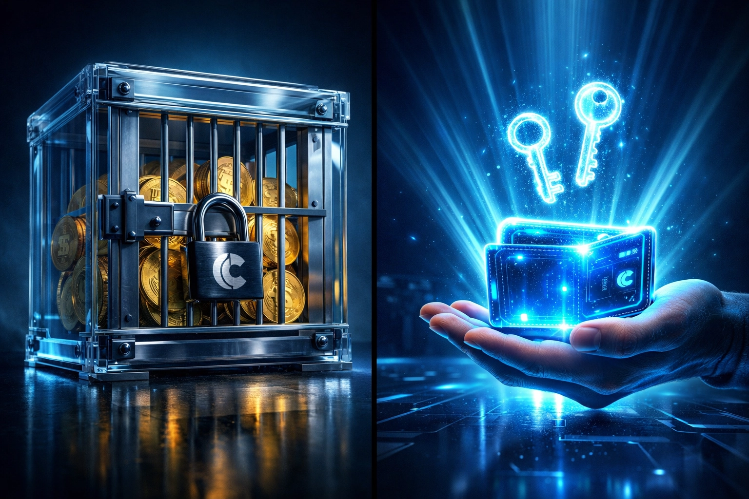 Self-custody crypto wallet versus custodial control in Web3 payments