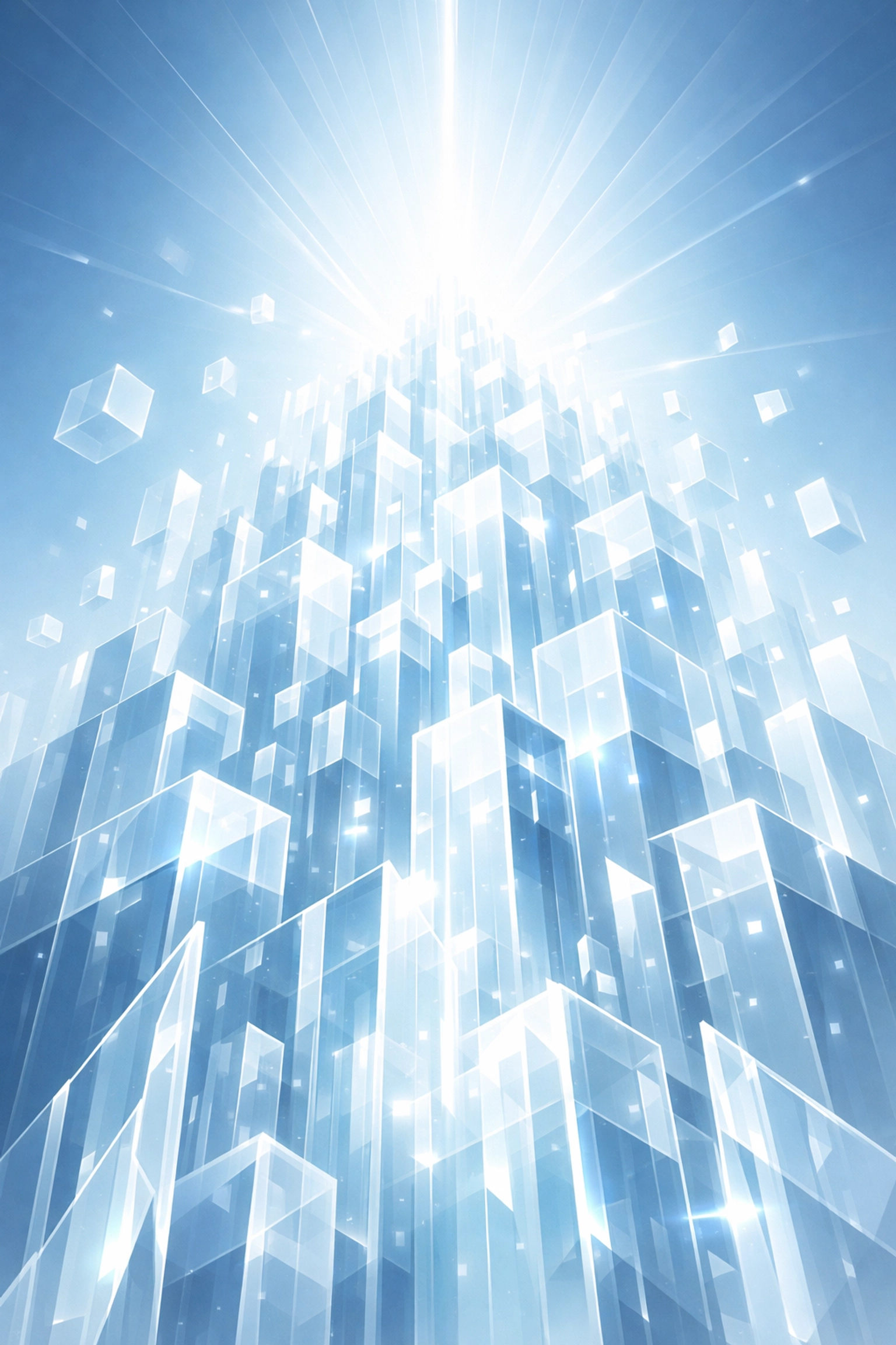 Abstract digital architecture symbolizing scalable AI workflow automation and operational leverage for service businesses.