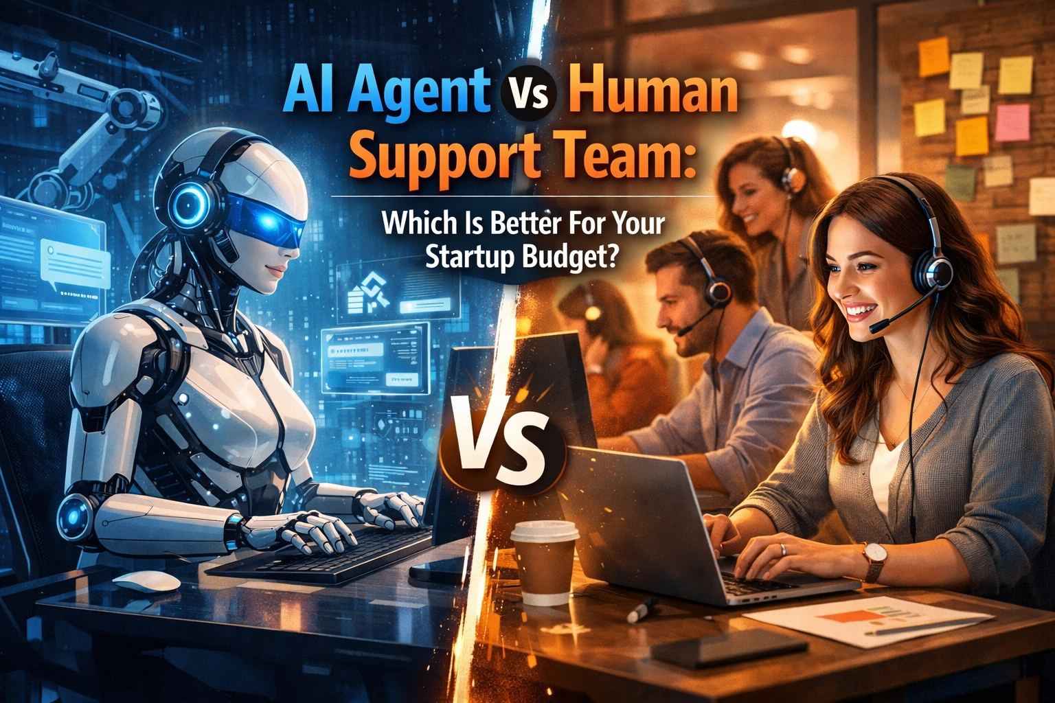 [HERO] AI Agent Vs Human Support Team: Which Is Better For Your Startup Budget?