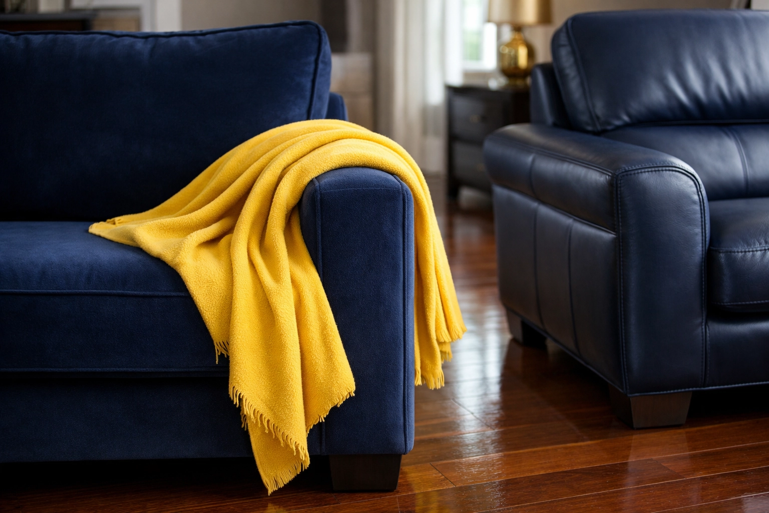 Sanitized luxury furniture and polished floors reflecting high-quality house cleaning in Townsend MA.