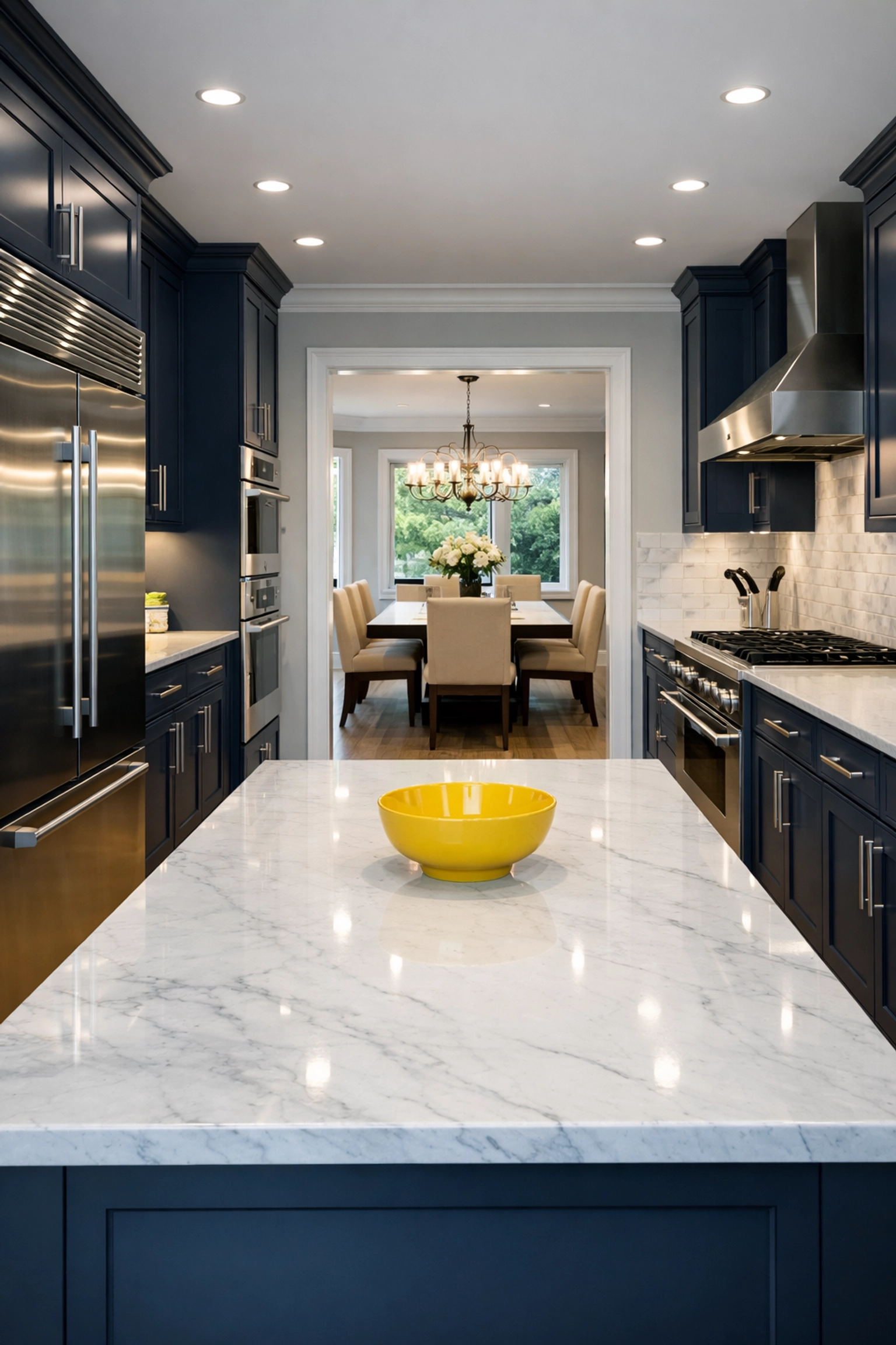 Gleaming kitchen with streak-free appliances from move-out cleaning Worcester MA experts.