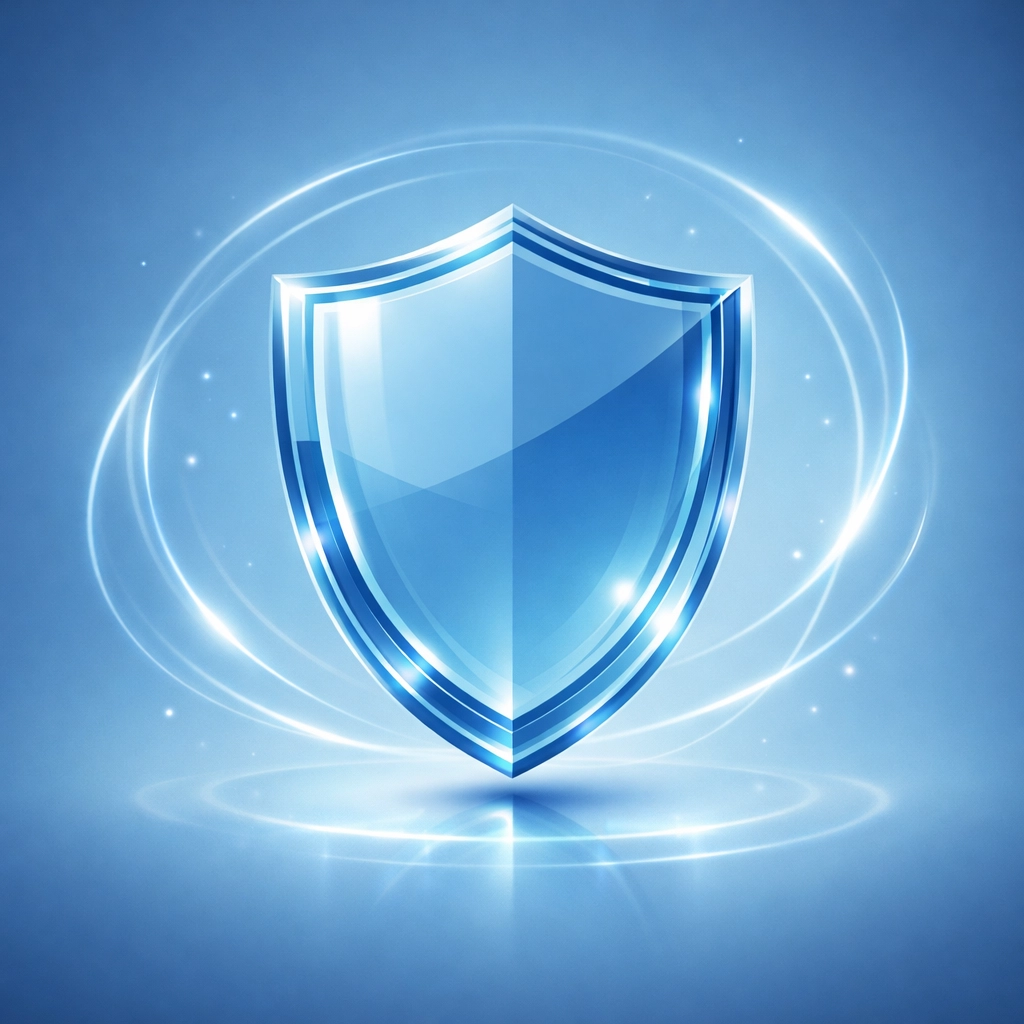 Protective shield representing predictive lead data securing listings before competition