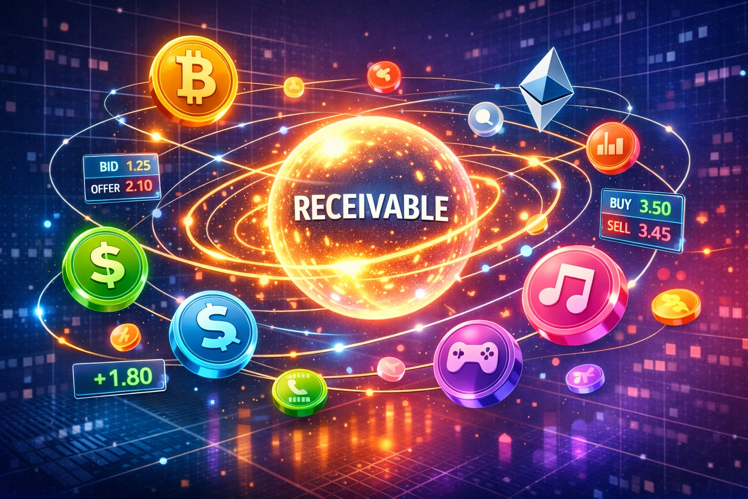 Global blockchain payments settling cross-border receivables without intermediaries