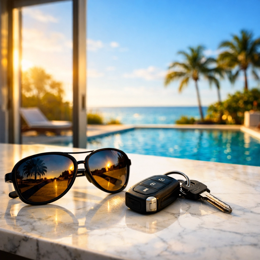 Spotless marble countertop in a Tampa home showcasing a worry-free, clean lifestyle.