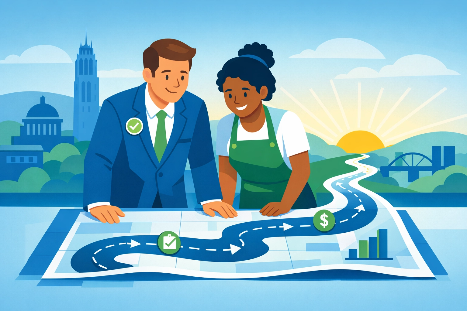 A concierge tax pro and business owner planning a strategic roadmap for New Haven small business tax success.