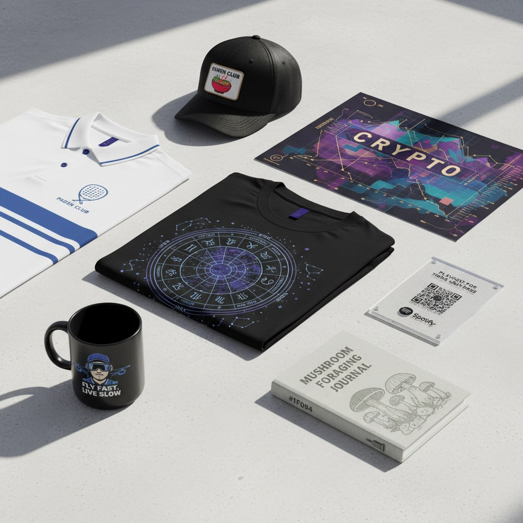 2025 POD Goldmine niches flat lay grid for Shopify print on demand