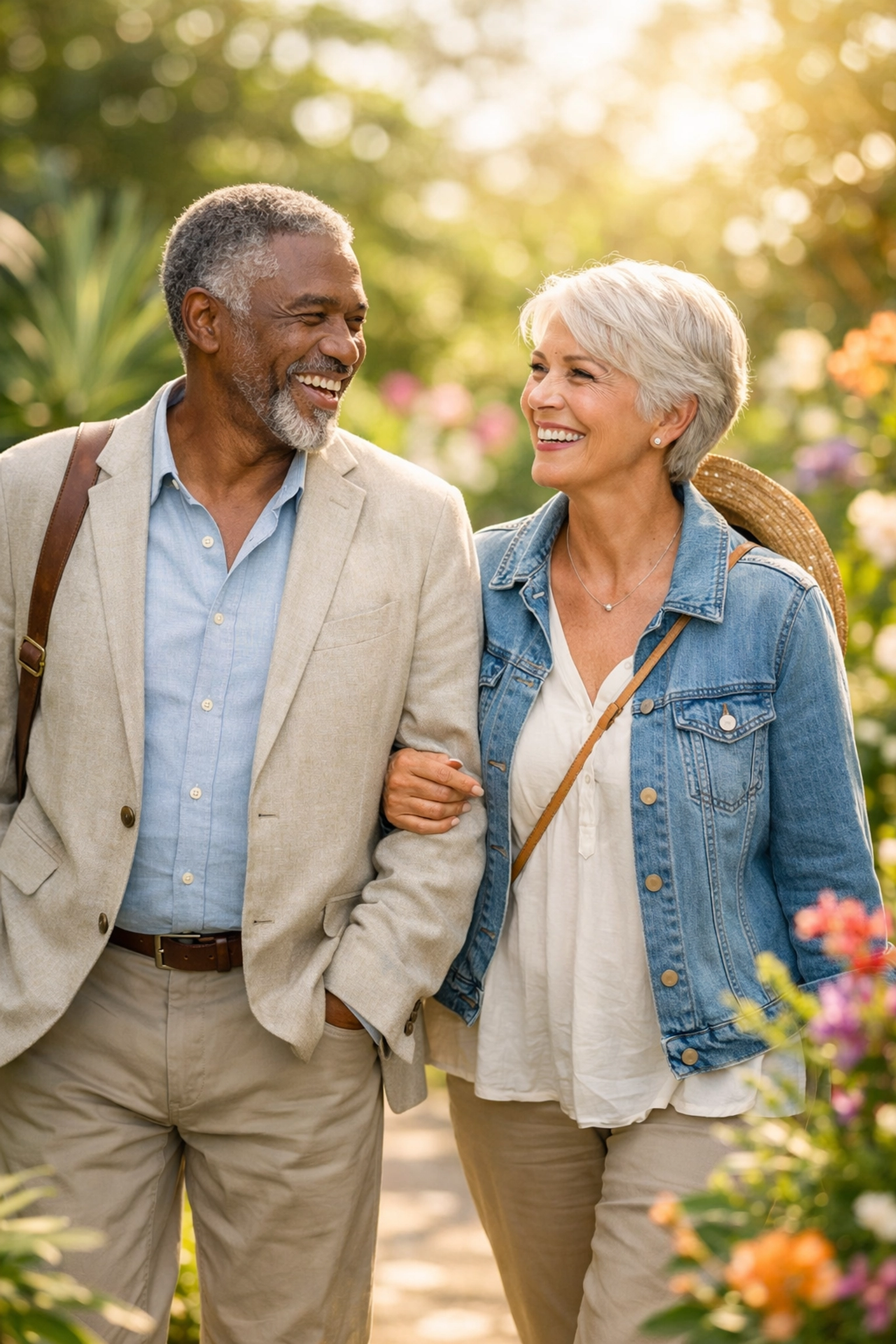 Joyful retired couple enjoying financial freedom through strategic tax-free investments and legacy planning.