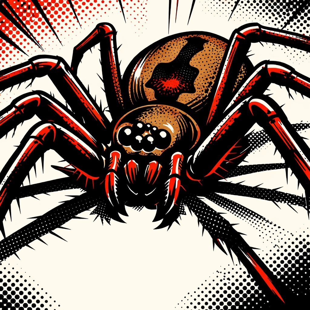 Brown Recluse spider showing distinctive violin-shaped marking for identification in Jasper AL homes