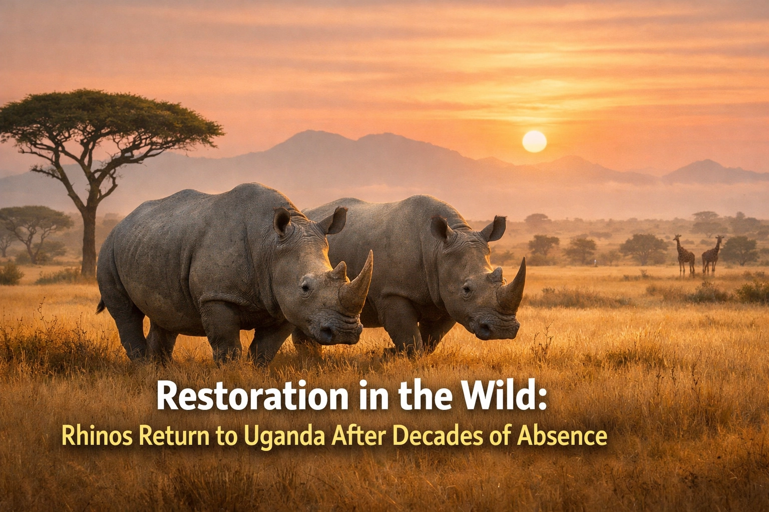 [HERO] Restoration in the Wild: Rhinos Return to Uganda After Decades of Absence