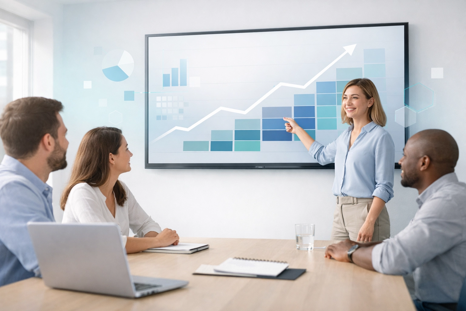 Digital marketing experts reviewing addiction treatment Google Ads performance and ROI metrics.