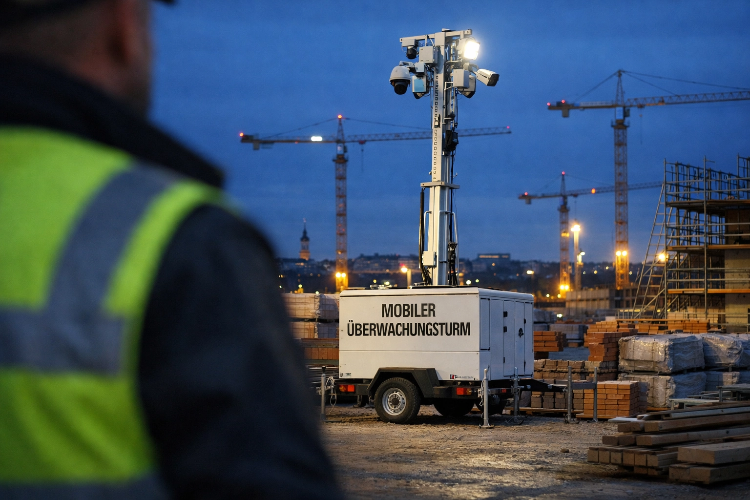 Effektive Baustellensicherung Wien durch moderne Videoüberwachung und professionellen Security Service.