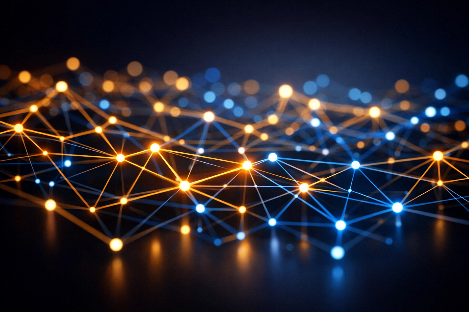 Interconnected network showing hedge fund portfolio diversification and risk mitigation strategies