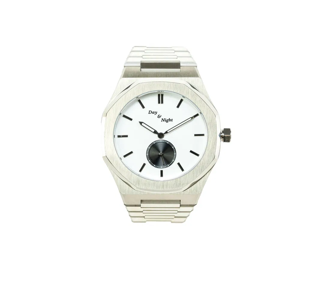 The Xerxes white dial stainless casing watch from the Pharaoh Collection