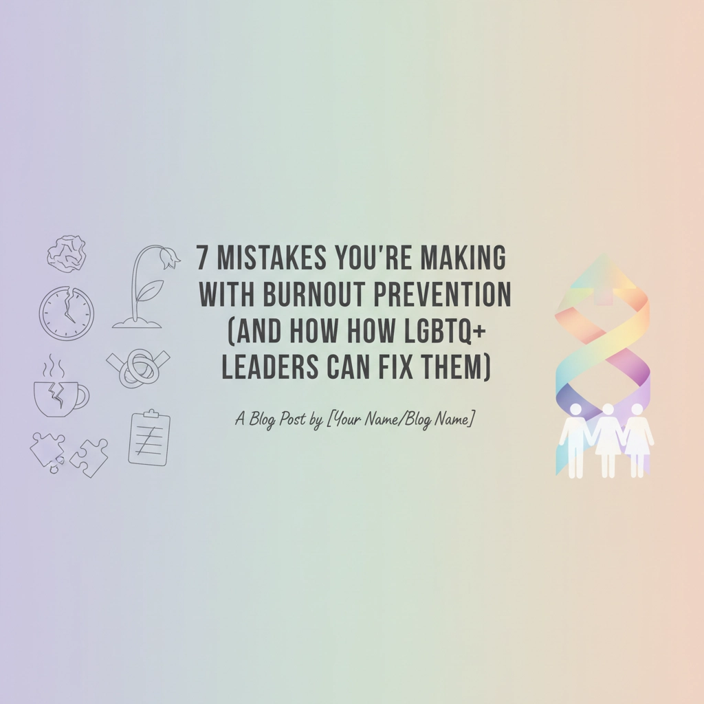 7 Mistakes You're Making with Burnout Prevention (And How LGBTQ+ Leaders Can Fix Them)